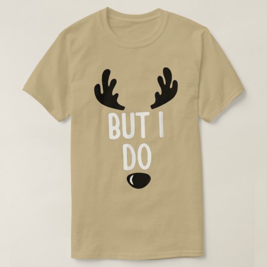 T-shirt Noël Mais je fais Reindeer X mas (Design devant)