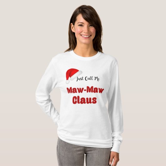 T-shirt Noël Maw-Maw Claus (Devant entier)