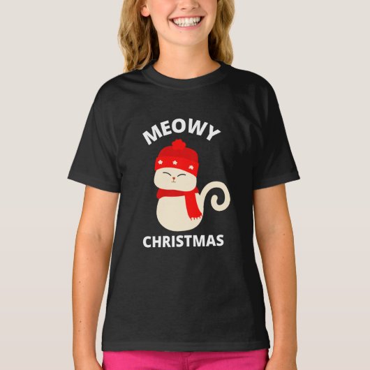 T-shirt Noël Meowy (Devant)