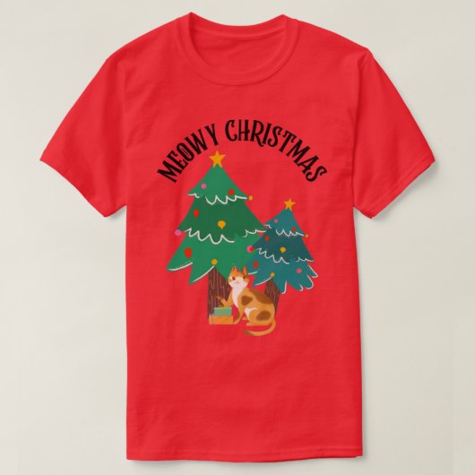 T-shirt Noël Meowy (Design devant)