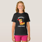 T-shirt Noël Meowy (Devant entier)