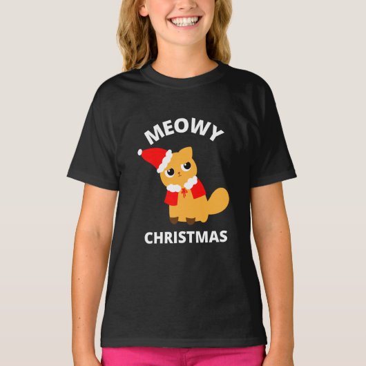 T-shirt Noël Meowy (Devant)