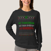 T-shirt Noël Mes Pancréas Ont Été Renversés Par Reindeer U (Devant)