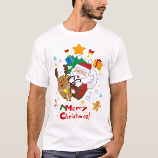 T-shirt Noël mignon (Devant)