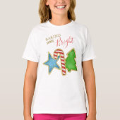 T-shirt Noël mignonne Whimsical Baking Spirits brillant (Devant)