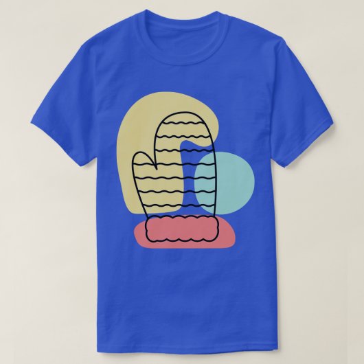 T-shirt Noël Mitten Abstrait (Design devant)