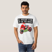 T-shirt Noël moto drôle (Devant entier)