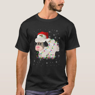 T-shirt Noël Mouton clair Père Noël Pyjamas Hommes Garçons