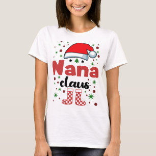 T-shirt Noël Nana Famille Femme Santa Hat