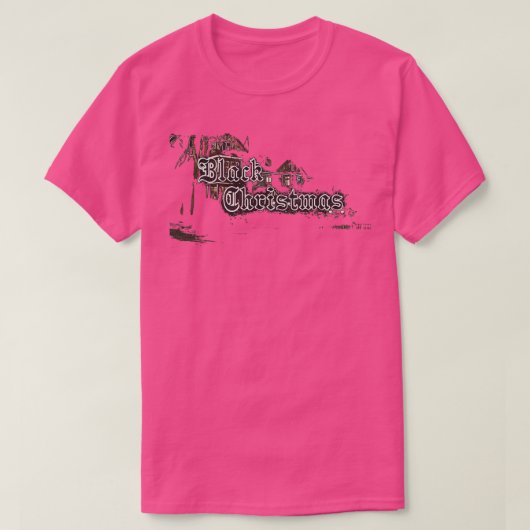 T-shirt Noël noir (Design devant)