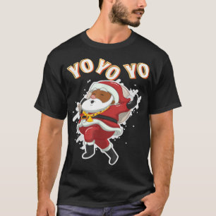 T-shirt Noël noir Père Noël afro-américain au Père No