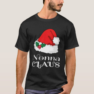 T-shirt Noël Nonna Claus Correspondant Pyjama Santa Hat X-