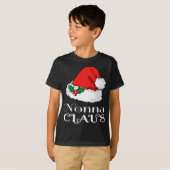 T-shirt Noël Nonna Claus Correspondant Pyjama Santa Hat X- (Devant entier)