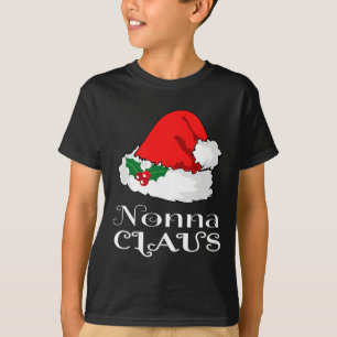 T-shirt Noël Nonna Claus Correspondant Pyjama Santa Hat X-