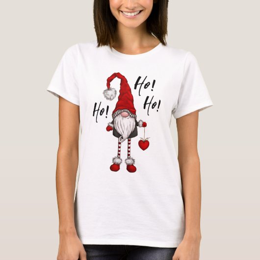T-shirt Noël Nordic Gnome Ho Ho Ho (Devant)
