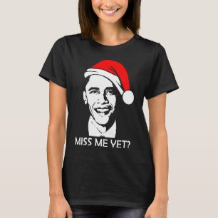 T-shirt Noël Obama me manque encore Obama Père Noël