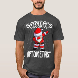 T-shirt Noël Optométriste favori de Santas