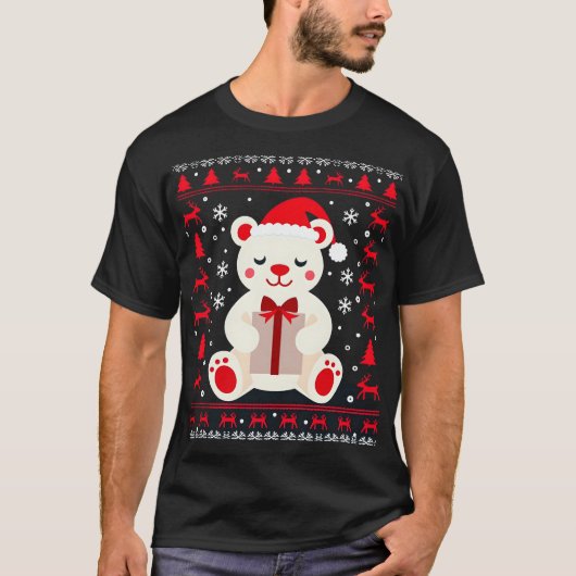 T-shirt Noël Ours Noël (1) (Devant)