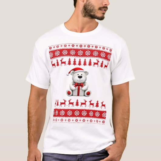T-shirt Noël Ours Noël (1) (Devant)