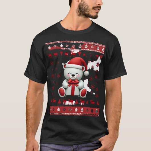 T-shirt Noël Ours Noël (5) (Devant)