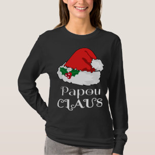 T-shirt Noël Papou Claus Correspondant Pyjama Santa Hat X-