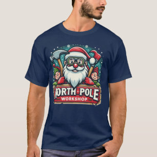 T-shirt Noël 🎄 Père Noël Atelier 🎅 Pôle Nord Laponie