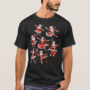 T-shirt Noël Père Noël Ballet Danseur Ballerine Danse