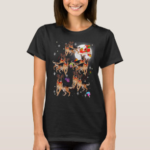 T-shirt Noël Père Noël équitation Belgique Malinois Noël