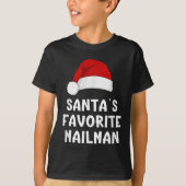 T-shirt Noël Père Noël Favori Mailman Funny Xmas Paja (Devant)