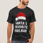T-shirt Noël Père Noël Favori Mailman Funny Xmas Paja (Devant)