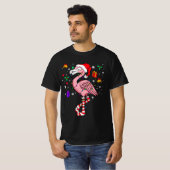 T-shirt Noël Père Noël Flamant rose Lover Funny Classic (Devant entier)
