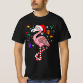 T-shirt Noël Père Noël Flamant rose Lover Funny Classic (Devant)