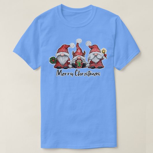 T-shirt Noël Père Noël Gnomes Png Joyeux (Design devant)