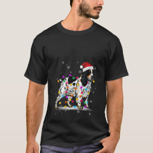 T-shirt Noël Père Noël Light Cavalier Roi En Neige Noël