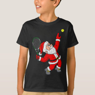 T-shirt Noël Père Noël Tennis Amusants Garçons Filles Enfa