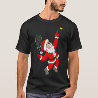T-shirt Noël Père Noël Tennis Funny Garçons Filles Enfants