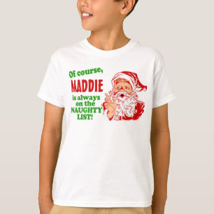T-shirt Noël personnalisé (de votre nom)