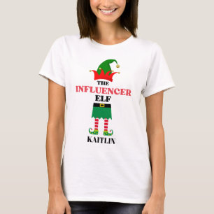 T-shirt Noël personnalisé L'Influencer Elf