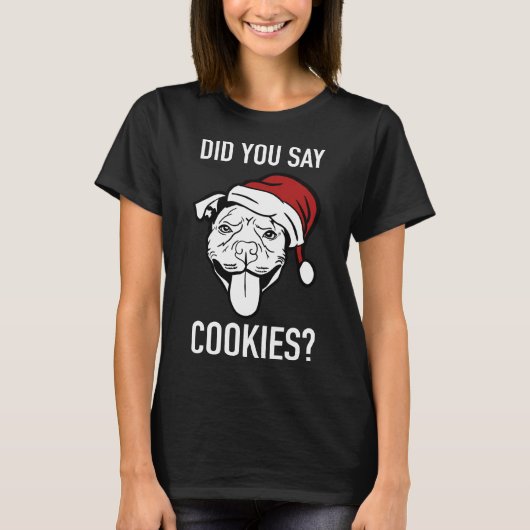 T-shirt Noël Pitbull (Devant)