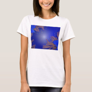 T-shirt Noël Poinsettia Bleu