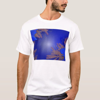 T-shirt Noël Poinsettia Bleu