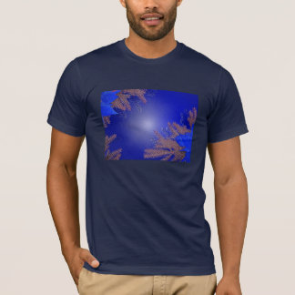 T-shirt Noël Poinsettia Bleu I