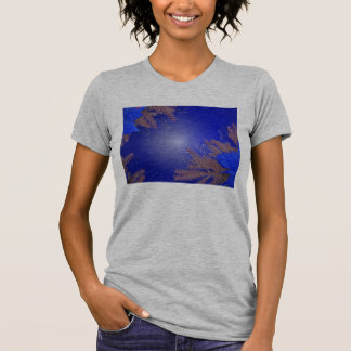T-shirt Noël Poinsettia Bleu I