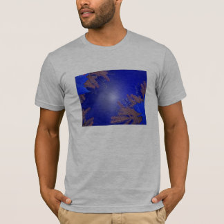 T-shirt Noël Poinsettia Bleu I
