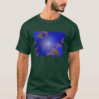 T-shirt Noël Poinsettia Bleu II