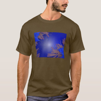 T-shirt Noël Poinsettia Bleu II