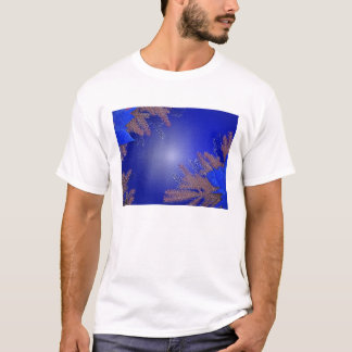 T-shirt Noël Poinsettia Bleu III