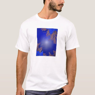T-shirt Noël Poinsettia Bleu III