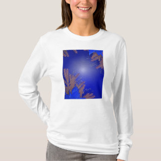 T-shirt Noël Poinsettia Bleue V