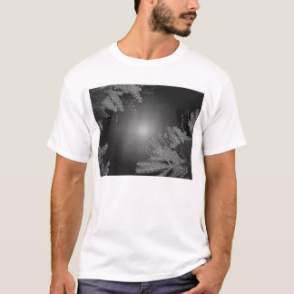 T-shirt Noël Poinsettia noir et gris